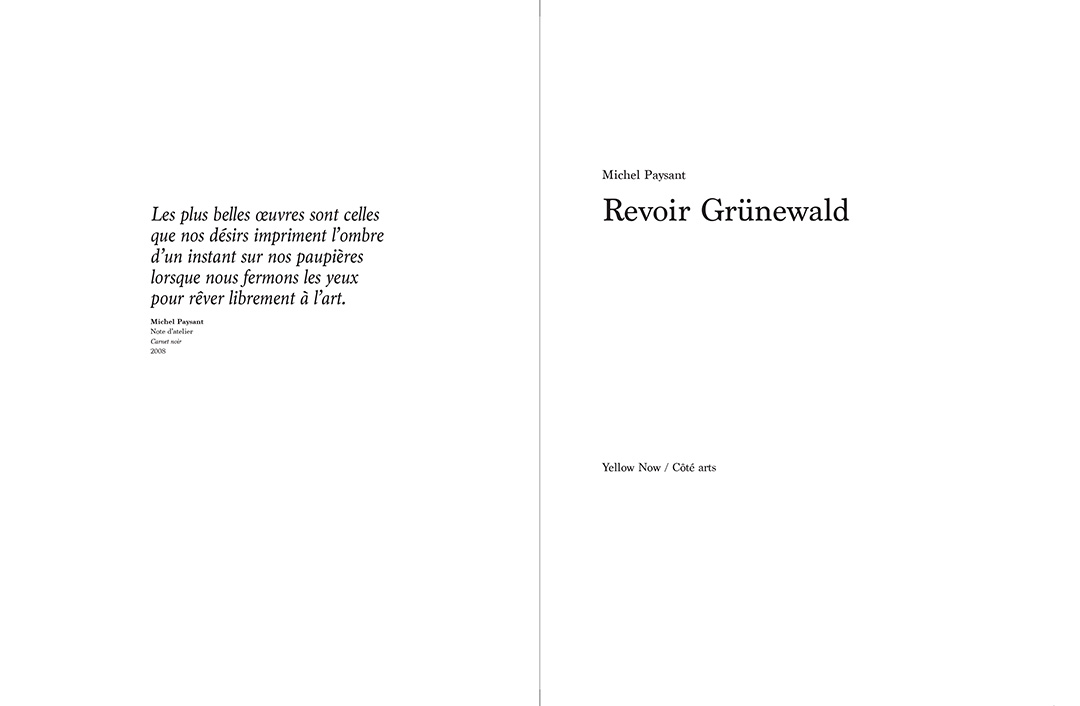 Michel Paysant recent project Grünewald, page 1